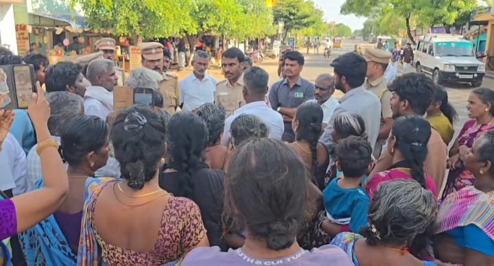 திருமணமாகி ஒர் ஆண்டே ஆன கர்ப்பிணி பெண் மர்ம மர*ம்.  நீதி கேட்டு உறவினர்கள் சாலை மறியல்.